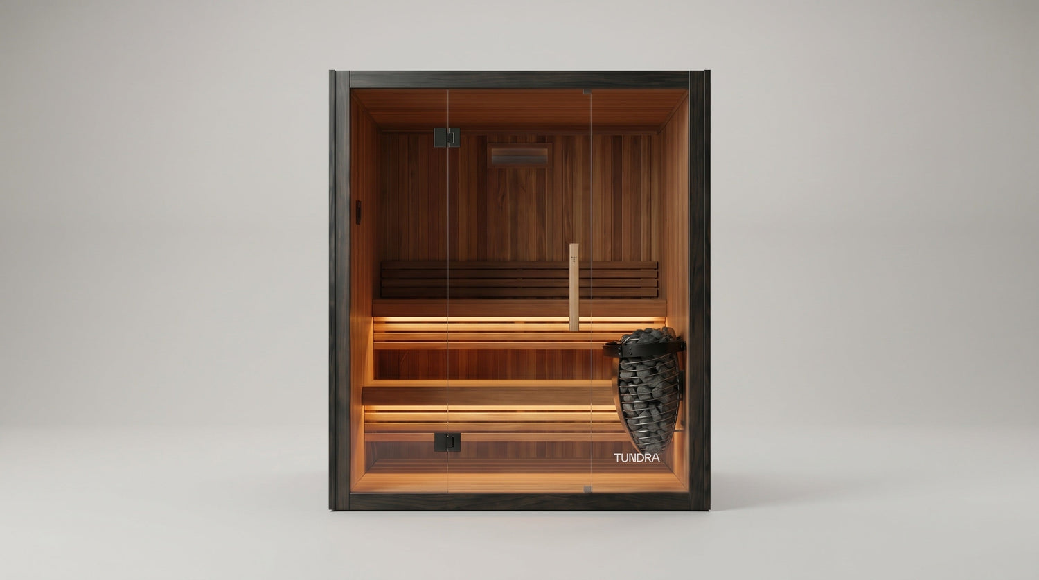 TUNDRA Haven traditional Finnish cedar sauna — outdoor view