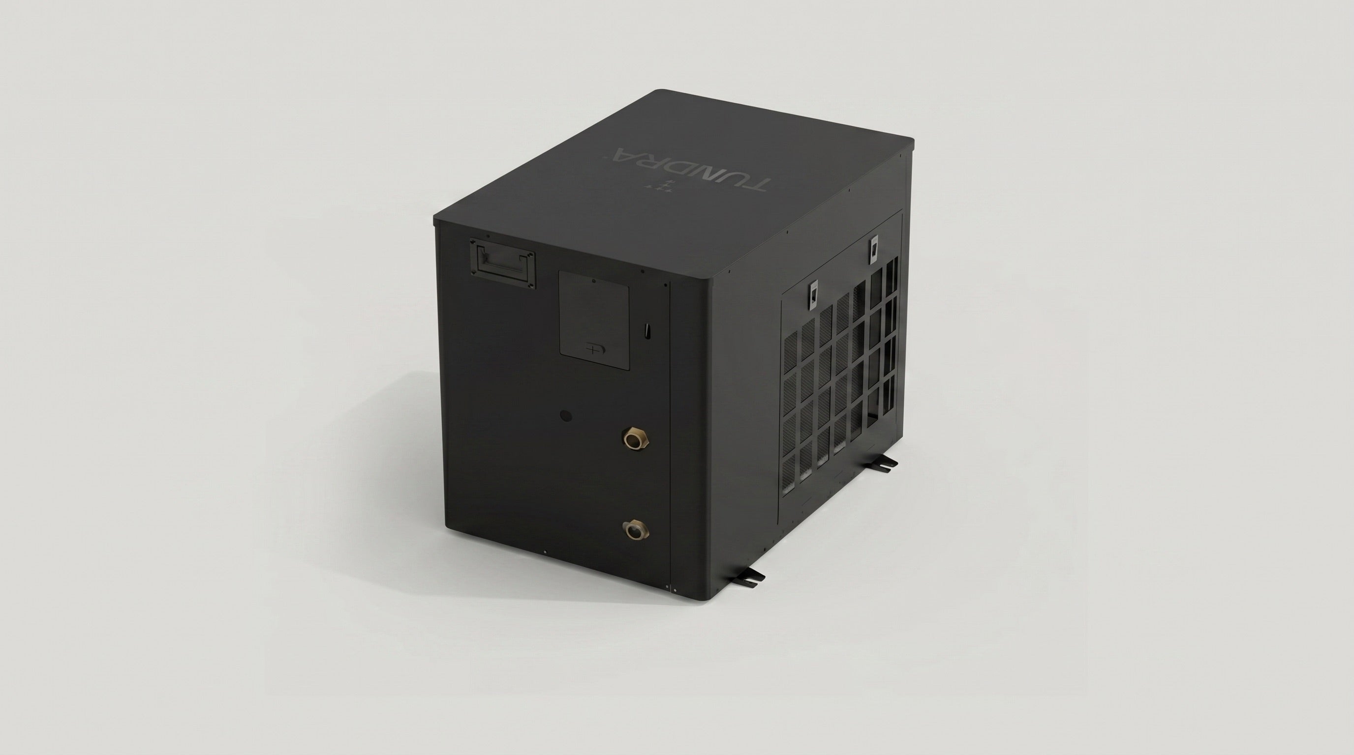TUNDRA Borealis CC cold plunge cooling and heating unit — angled rear view
