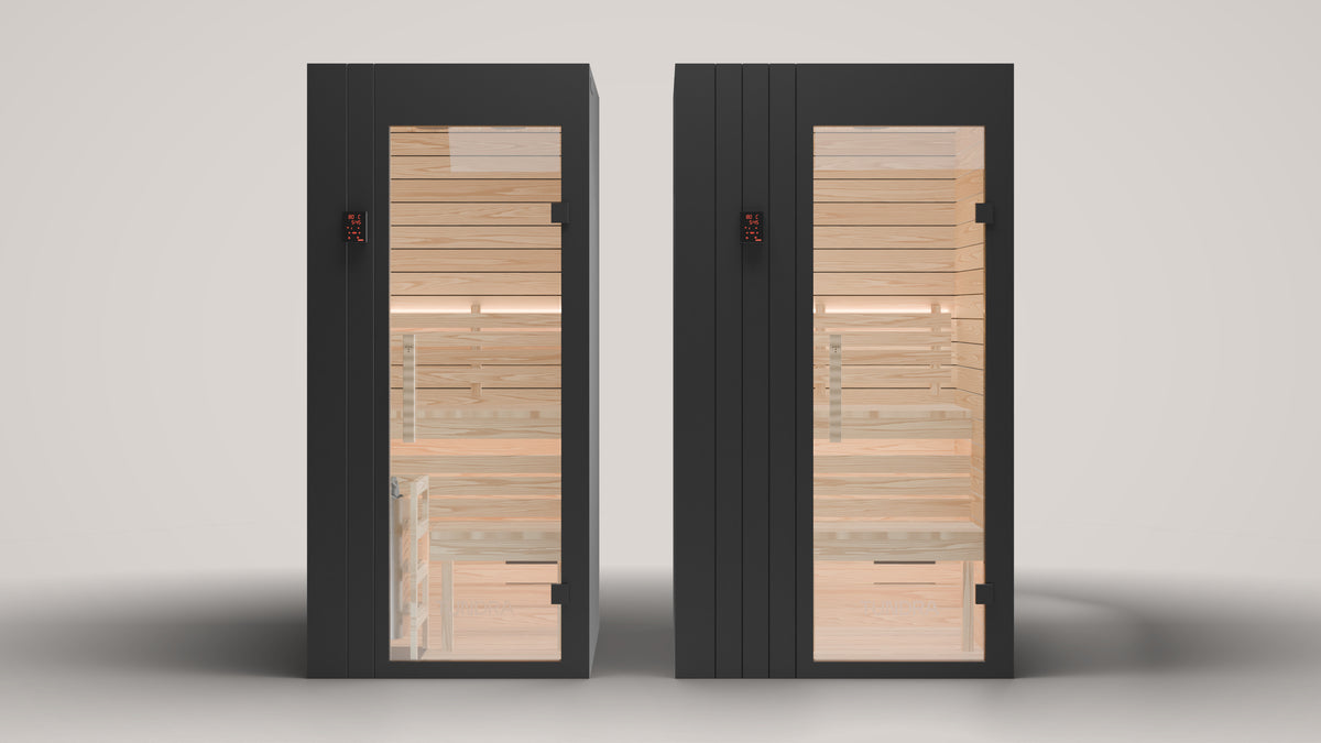 The Ounas in its two sizes side by side: 1 person, 1,000 mm wide, and 2 persons, 1,200 mm wide