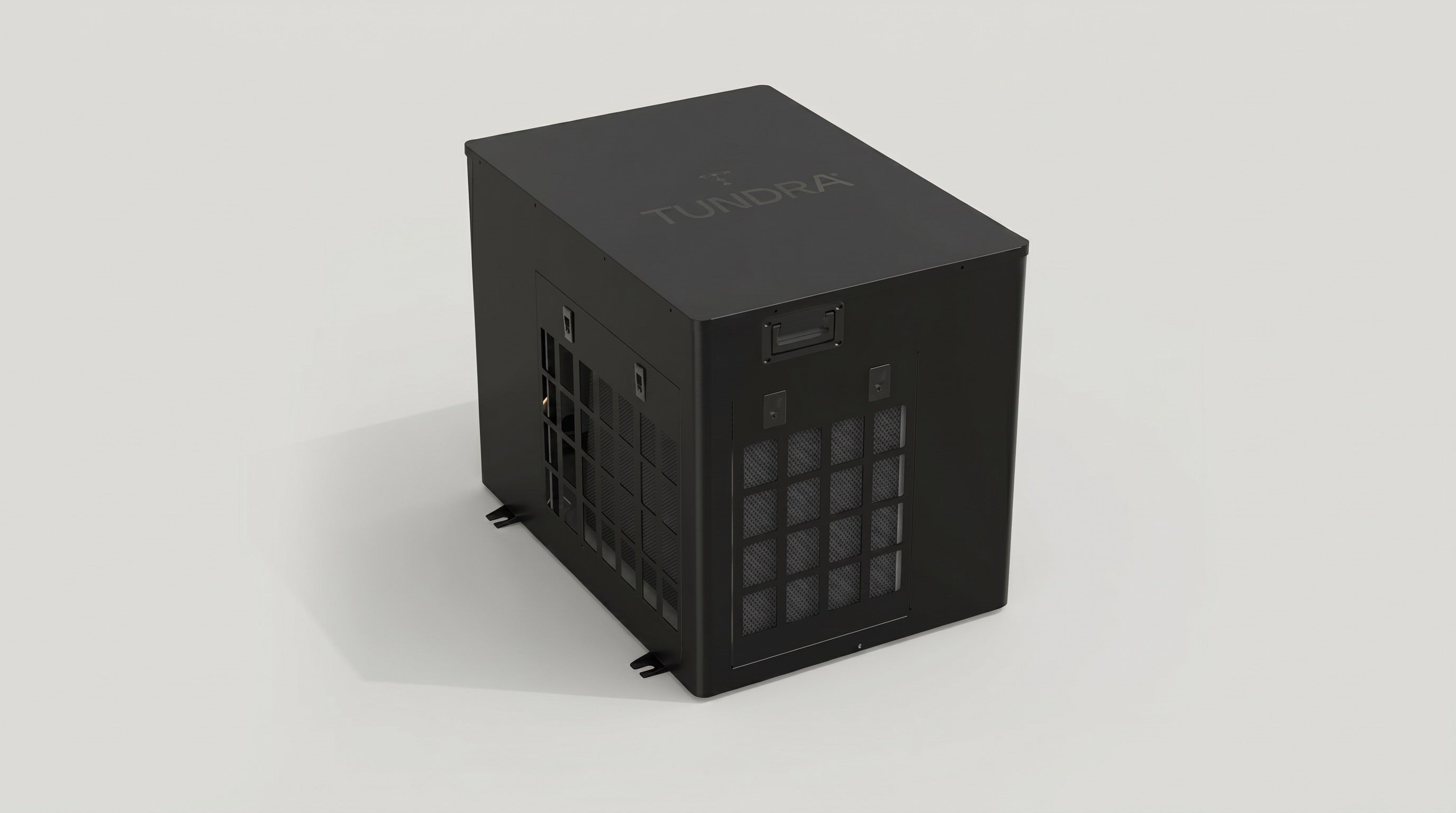 TUNDRA Borealis CC cold plunge cooling and heating unit — angled three-quarter view