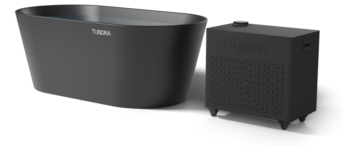 The Aurora System: acrylic plunge tub and the Borealis Gen 5 heater-chiller