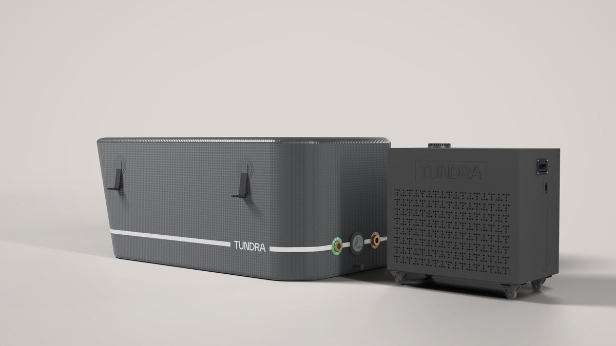 The Borealis Gen 5 heater and chiller beside the Yukon Large