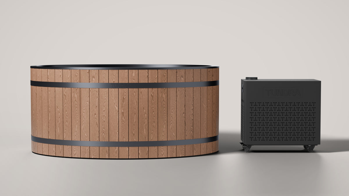 The Inari System: the Inari oval plunge beside the Borealis Gen 5 heater and chiller