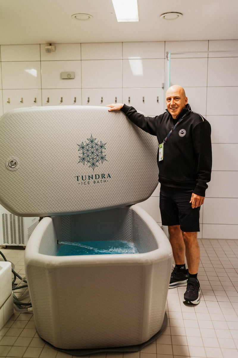 TUNDRA ice bath in the players' area, Stuttgart