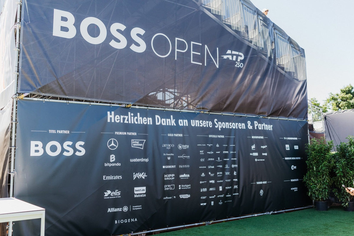 Partner wall at the BOSS Open, Stuttgart