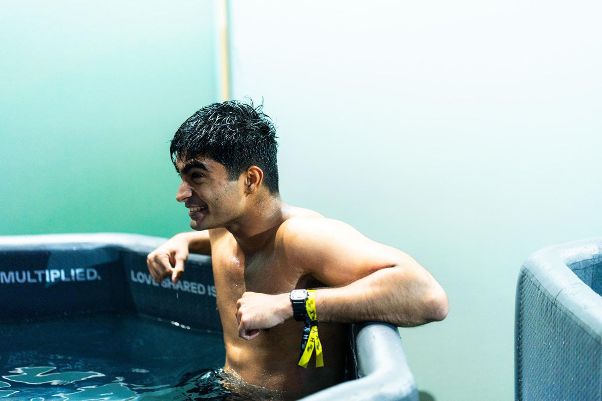 TUNDRA cold plunge in use at HYROX Singapore